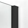 Душевая шторка на ванну New Trendy NEW SOLEO Black P-0077 50х140 стекло прозрачное профиль черный ориентация универсальная