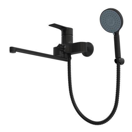 Смеситель для ванны Teymi T10267 настенный черный матовый