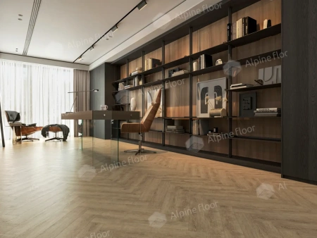 Ламинат Alpine Floor Herringbone 8 Pro New LF102-7 Дуб Прованс толщина 0.8 см 33 класс 606х101