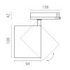 Трековый трехфазный светильник Lightstar Alta Base (Алта Басе) A5437QT