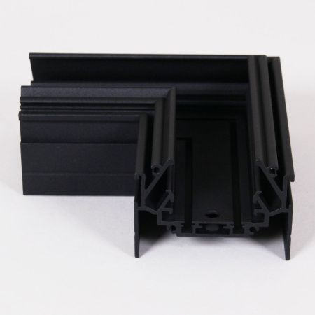 Магнитный шинопровод для натяжных потолков (гарпун) Reluce RL 06301 corner connector BK