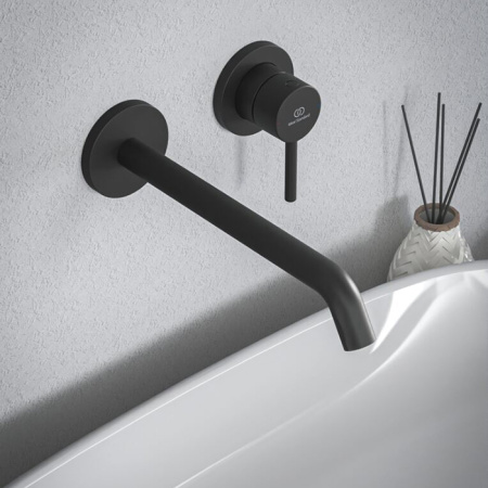 Смеситель для раковины Ideal Standard Ceraline BD848XG встраиваемый в стену черный