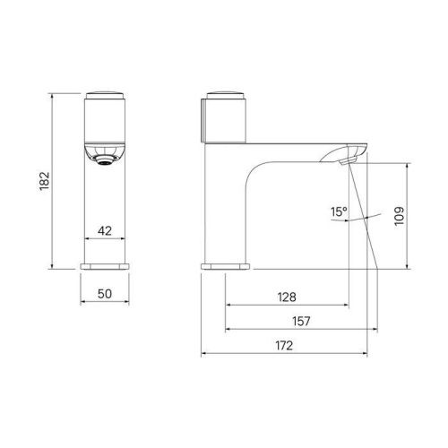 Смеситель IDDIS Slide SLIWTBTi01 на раковину белый - фото 5
