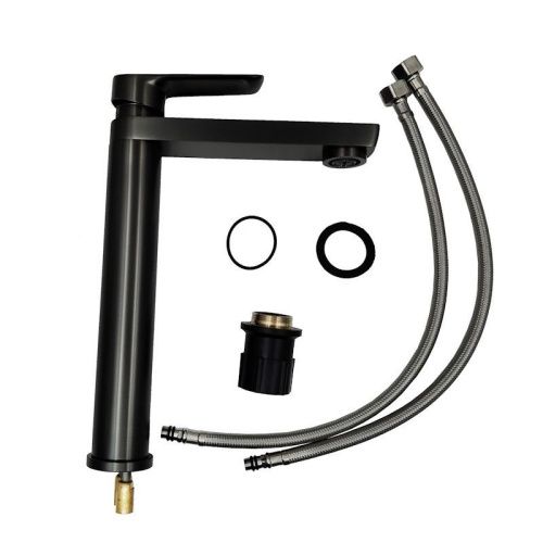 Смеситель для раковины Esko LG25GM на столешницу серый - фото 4