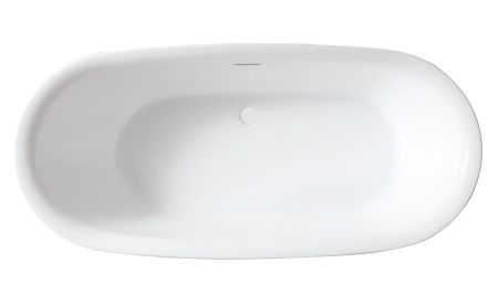 Ванна акриловая Abber AB9205 180х85 отдельностоящая овальная с каркасом