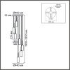 Люстра каскадная Lumion Tracy (Трацы) 8270/7A