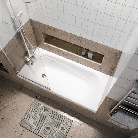 Ванна акриловая Niagara Atrio NG-A15070 150х70 пристенная прямоугольная без каркаса