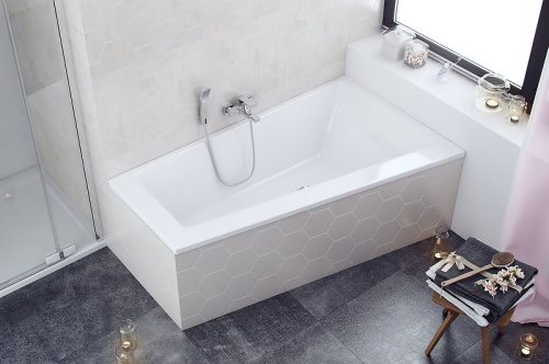 Ванна акриловая гидромассажная Excellent Sfera WAEX.SFP17.RELAX.WH 170х100 пристенная асимметричная с каркасом - фото 2