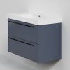 Тумба с раковиной La Fenice Elba TWIN NFNC-01-ELB-BG-100-2-3-100 100х50 подвесная цвет синий