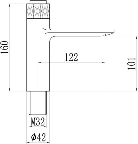 Смеситель Savol S-601810WB на раковину/столешницу белый - фото 2
