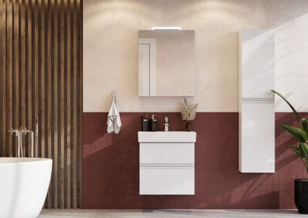 Зеркало-шкаф Roca Oleta A857646501 60х70 подвесной цвет белый