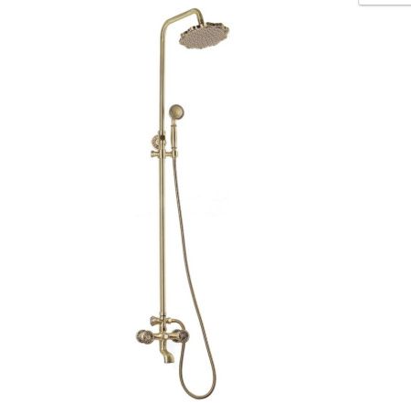 Душевая стойка Bronze de Luxe 10121F настенная цвет бронза