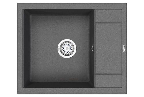 Кухонная мойка Granula 6002, ГРАФИТ 60х50 цвет графит поверхность матовая