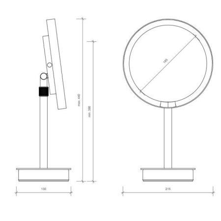 Косметическое зеркало Decor Walther Round 121950