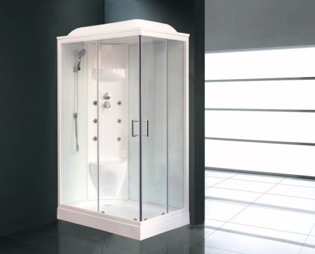 Душевая кабина Royal Bath НР RB8120HP7-WT-L 120х80 прямоугольная с крышей ориентация левая