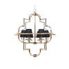 Люстра подвесная Lumina Deco Baltimore (Балтиморе) LDP 8020-6 GD+BK