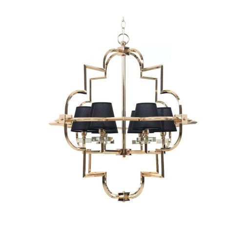 Люстра подвесная Lumina Deco Baltimore (Балтиморе) LDP 8020-6 GD+BK - фото 4