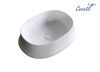 Раковина из сантехнического фарфора Cerutti SPA CR0060 60х40 накладная цвет белый без отверстий под смеситель
