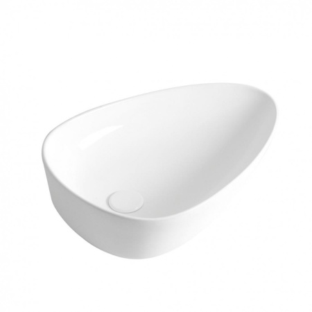 Раковина из санфаянса CeramaLux 7862-2 55х38 накладная цвет белый глянцевый