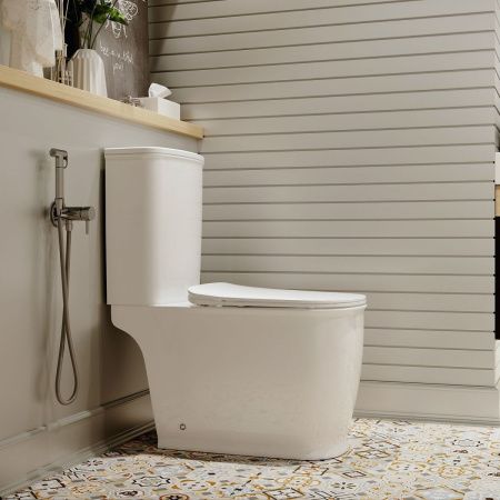 Унитаз-компакт напольный с бачком Lavinia Boho Bell pro 3301001N белый с сиденьем микролифт каскадный смыв