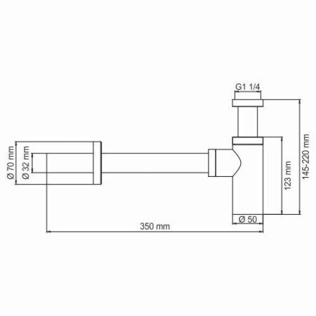 Сифон Wasserkraft Wern 4200 A093 хром