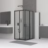 Душевой уголок RGW Classic 32093400-14 100х100 стекло прозрачное профиль черный без поддона