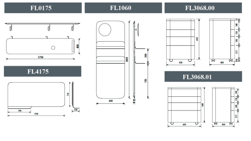 Тумба с раковиной Creavit Foglia FL3068.01 45x40x64 - фото 2