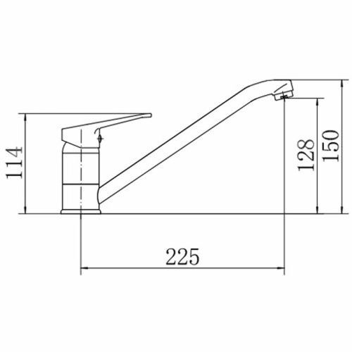 Смеситель для кухни Fashun A4213 на мойку хром - фото 3