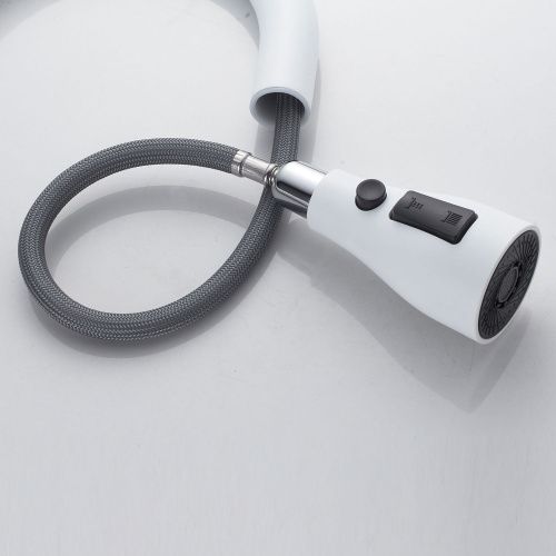 Смеситель для кухни Shevanik S363C на мойку белый - фото 5