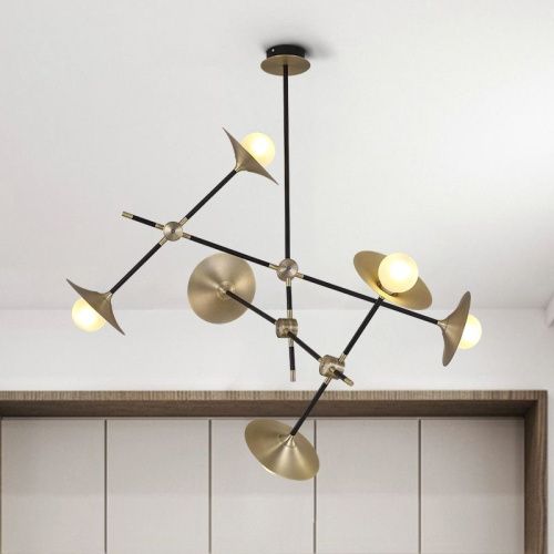 Люстра на штанге Delight Collection 9256P/6 gold - фото 3