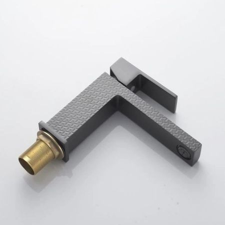 Смеситель Knotlor STABLE KN-20/GMP на раковину вороненая сталь