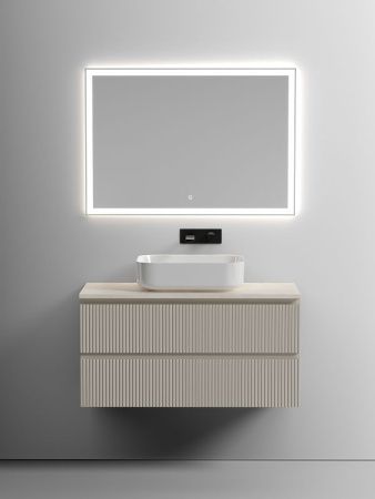 Тумба под раковину Sancos SNOB T SNT100CE 100х40 подвесная цвет бежевый