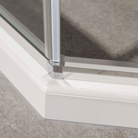 Душевой уголок Vincea Slim-U VSP-2SU900CL 90х90 стекло прозрачное профиль хром без поддона