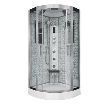Душевая кабина Niagara Luxe 7715W 90х90 четверть круга с крышей ориентация универсальная Душевая кабина Niagara Luxe 7715W 90х90 четверть круга с крышей ориентация универсальная