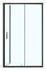 Душевой уголок Azario MILTON AZ-ND1131-R 1200 BLACK 120х120 стекло прозрачное профиль черный без поддона