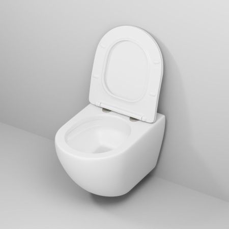 Унитаз подвесной Grossman Торнадо GR-4457MSQ белый с сиденьем микролифт безободковый смыв торнадо