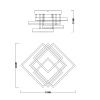 Люстра потолочная Escada Union (Унион) 10229/4LED White