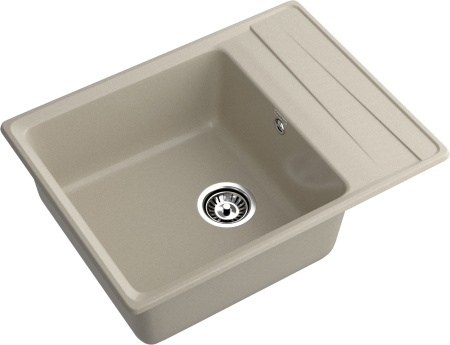 Кухонная мойка Granfest Level LV-660L топаз 66х50 цвет серый поверхность матовая
