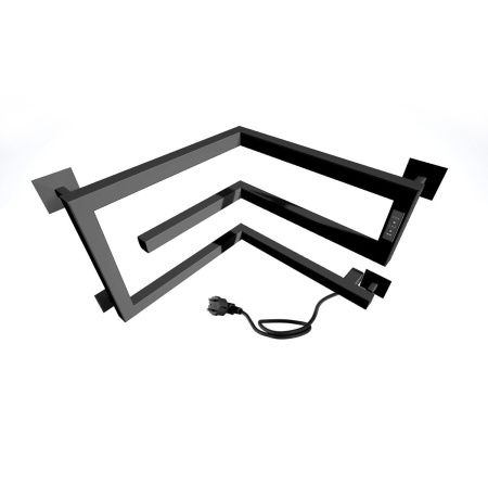 Полотенцесушитель электрический Indigo Korfu DGK30-40-40BRRt 40х30 черный