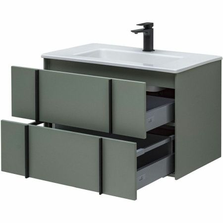 Тумба под раковину Allen Brau Reality 1.32005.CGM 80х50 подвесная цвет зеленый