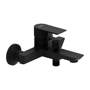 Смеситель для ванны и душа Damixa Apollo 471000300 настенный черный без термостата