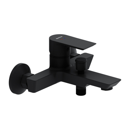 Смеситель для ванны и душа Damixa Apollo 471000300 настенный черный без термостата