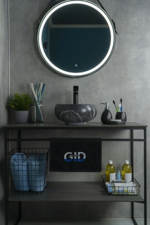 Раковина керамическая Gid Esfera 54432 30х30 накладная цвет многоцветный без отверстий под смеситель