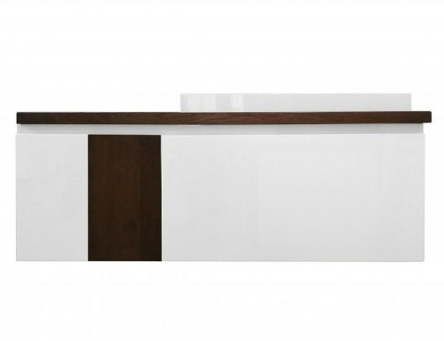Тумба с раковиной Эстет Malibu ФР-00007127 139х48х48 подвесная цвет белый/коричневый - фото 2