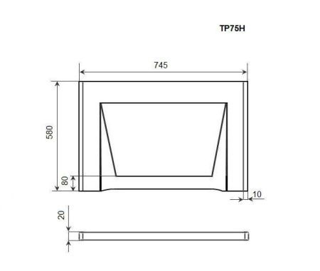 Торцевая панель Timo TP75H