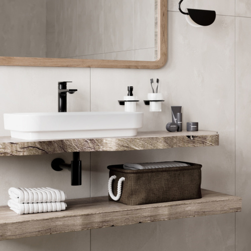 Смеситель WasserKRAFT Glan 6600 6603 на раковину черный - фото 2