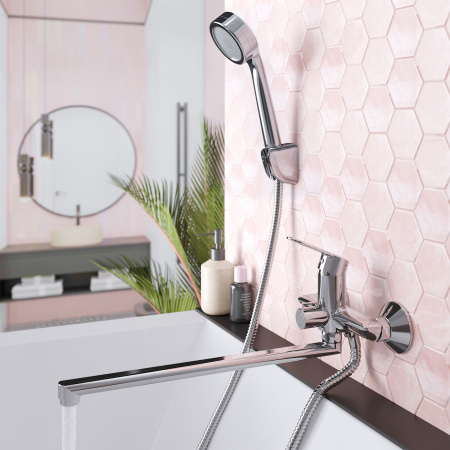 Смеситель для ванны Tokito KANDA TOK-KAN-1015 настенный хром