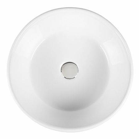 Раковина из сантехнического фарфора Bond Circle S53-390 40х40 накладная цвет белый без отверстий под смеситель