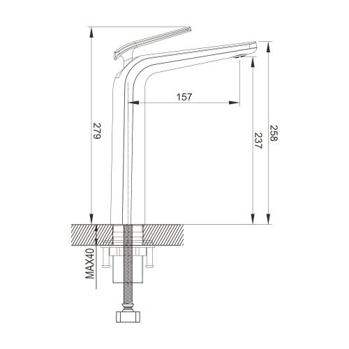 Смеситель для раковины Rose R3911G на столешницу золото - фото 3