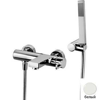 Смеситель для ванны Paffoni Ringo RIN023BO настенный белый